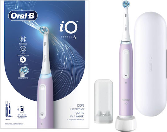 Oral-B iO Series 4 Electric Toothbrush with Pressure Sensor Lilac