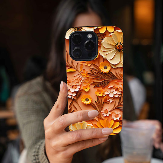 Sonique 3D Flower Series Case for Oppo Reno12 F 5G Orange