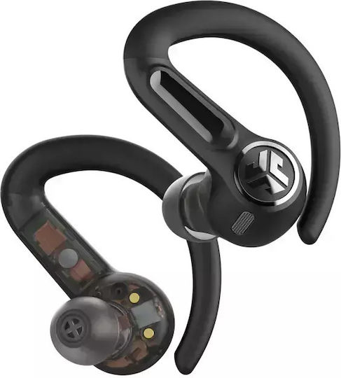 Jlab Epic Sport ANC 3 In-ear Bluetooth Handsfree Ακουστικά με Αντοχή στον Ιδρώτα και Θήκη Φόρτισης Μαύρα