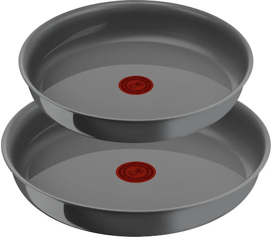 Tefal Ingenio Renew Σετ Τηγάνια Grey με Αντικολλητική Επίστρωση 2τμχ