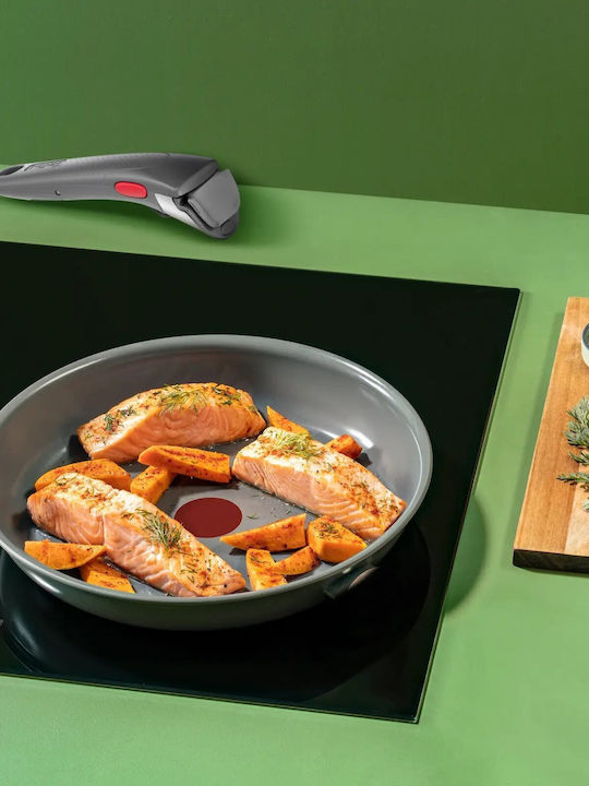 Tefal Ingenio Renew Pfannen-Set Grey mit Keramikbeschichtung 3Stück