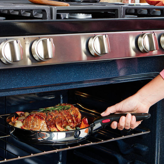Tefal Ingenio Cook Eat Σετ Μαγειρικά Σκεύη από Ανοξείδωτο Ατσάλι Silver με Αντικολλητική Επίστρωση 7τμχ