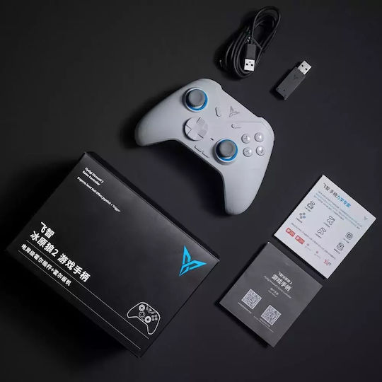 Flydigi DireWolf 2 Ασύρματο Gamepad για Android / PC / Switch / iOS Λευκό