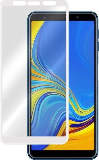 5D Закалено стъкло Бял (Galaxy M20)