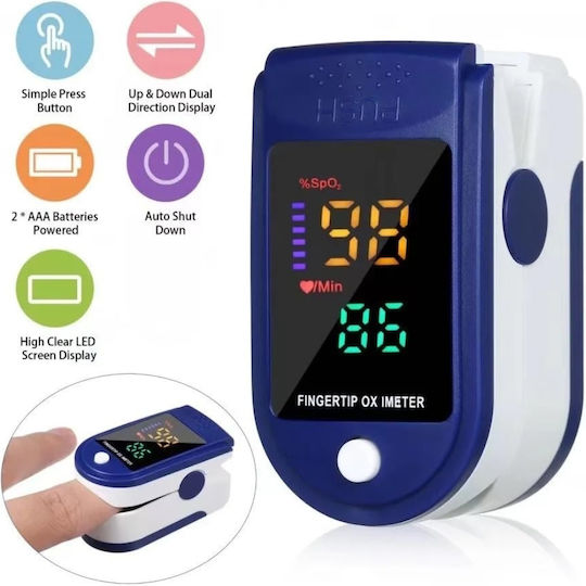 Professionelles Oximeter Fingerspitze Für Kinder Blau
