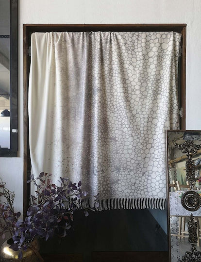 Cotton Club Doppeldecke mit Fransen 210x240cm Beige