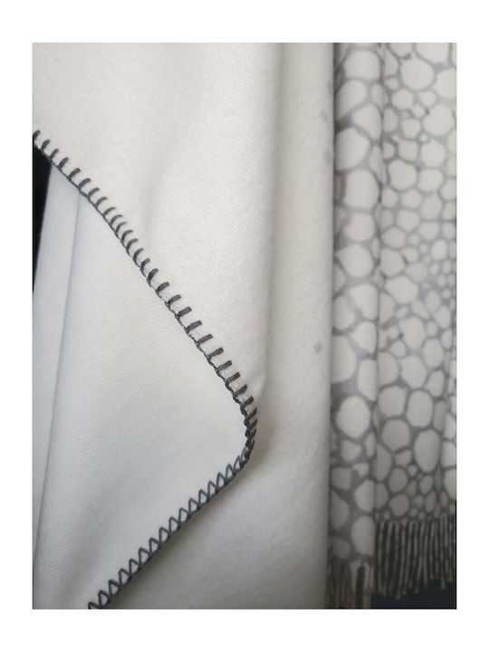 Cotton Club Κουβέρτα Διπλή με Κρόσσια 210x240εκ. Μπεζ