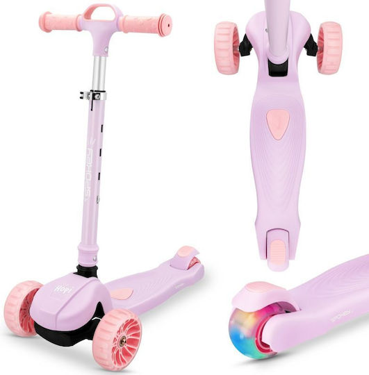 Spokey Scuter Copii Pliabil Hopi Balance 3 Roți Roz