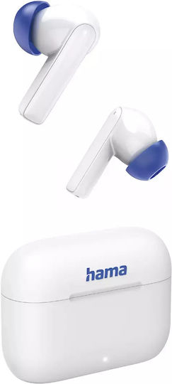 HAMA Passion Clear II In-ear Bluetooth Handsfree Căști cu Carcasă de Încărcare Alb