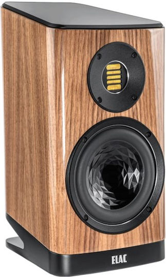 Elac BS403 Pair of Hi-Fi Speakers Bookself 70W 2 No of Drivers W16.6xD27.7xH30.8cm. Walnut High Gloss