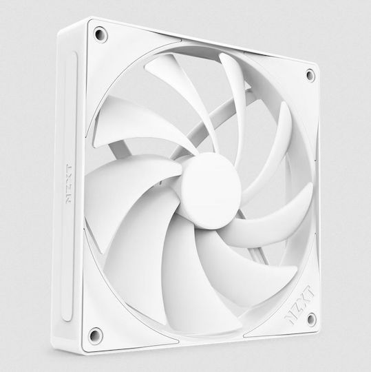 NZXT F140Q Ventilator Pentru Carcasă (1500rpm / 102,90cfm) Fără Iluminare LED și Conexiune 4-Pin PWM Alb