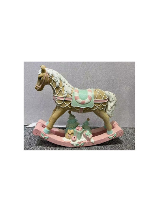 Iliadis Weihnachtliche Kunststoff Figur Pferd Höhe 40cm