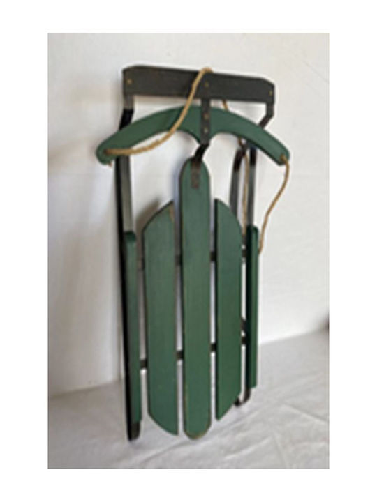 Iliadis Christmas Wooden Figure Sleigh Green Height 68cm