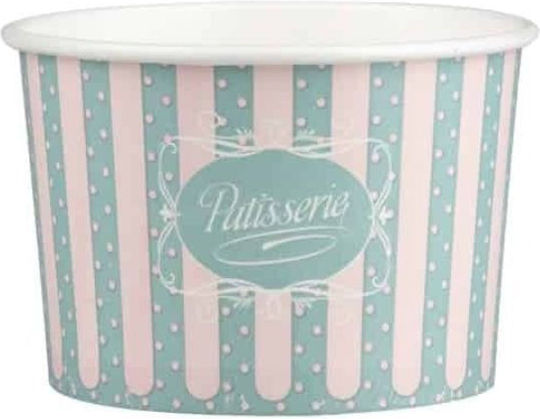 THalassinos Set of 100 Paper Ice Cream Bowls with Capacity 237ml EM.6226