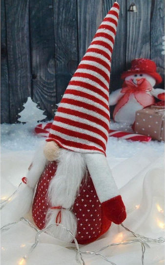 Saska Garden Weihnachtliche Kunststoff Figur Zwerge Beige Höhe 35cm