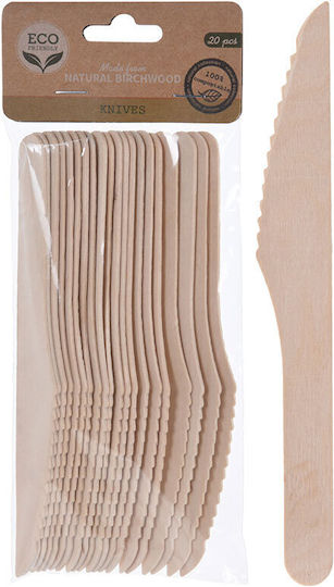 Vilde Knife Disposable Wooden 20pcs