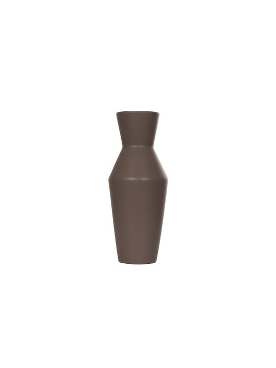 GloboStar Decorative Vase Artificial Garden Unique Brown 10x10x24cm