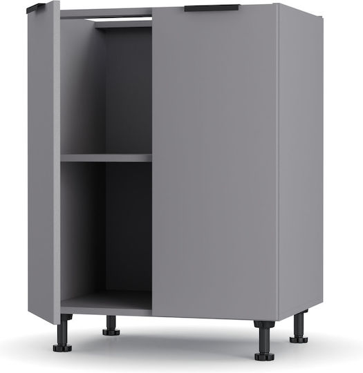 Craft Επιδαπέδιο Ντουλάπι Γραφίτη 60x48x82εκ. Craft Επιδαπέδιο Ντουλάπι Γραφίτη 60x48x82εκ.