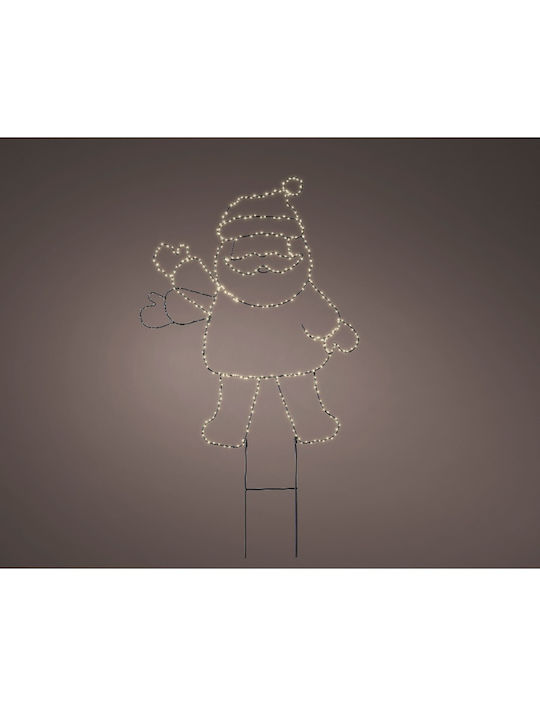 Lumineo Weihnachts-Außenbeleuchtung LED Santa-Geste 77cm Lumineo