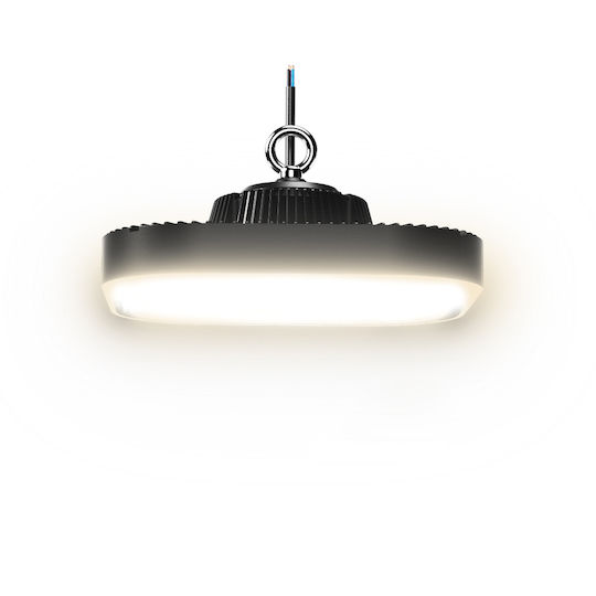 Fos me Commercial Bell Light 150W Cool White 19500lm with Built-in LED Black Ø38cm