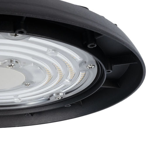 GloboStar Commercial Bell Light 150W Cool White 22500lm with Built-in LED Black Ø26.5xH15cm