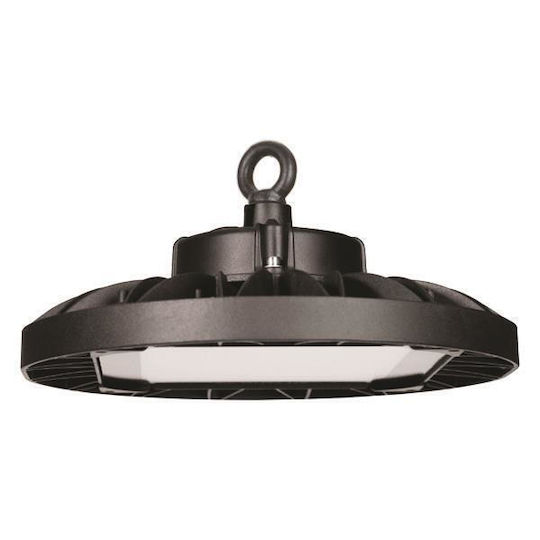 Eurolamp Commercial Bell Light 150W Cool White 25500lm with Built-in LED Black Ø30.8xH15.5cm