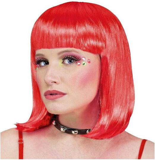 Carnival Wig Square Red