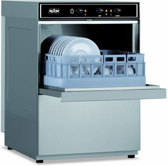 MBM Echipament Profesional de Spălat Pahare LB350 Monofazat L40xA48xÎ65cm cu Coș 350x350mm