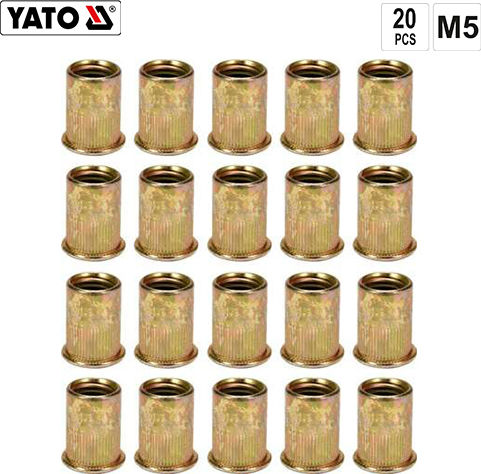 Yato Nieten Eisen M5x5mm Yato 20 Stück