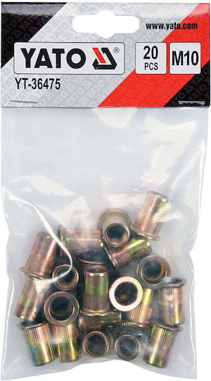 Yato Iron Rivets M10x10mm 20 Pieces