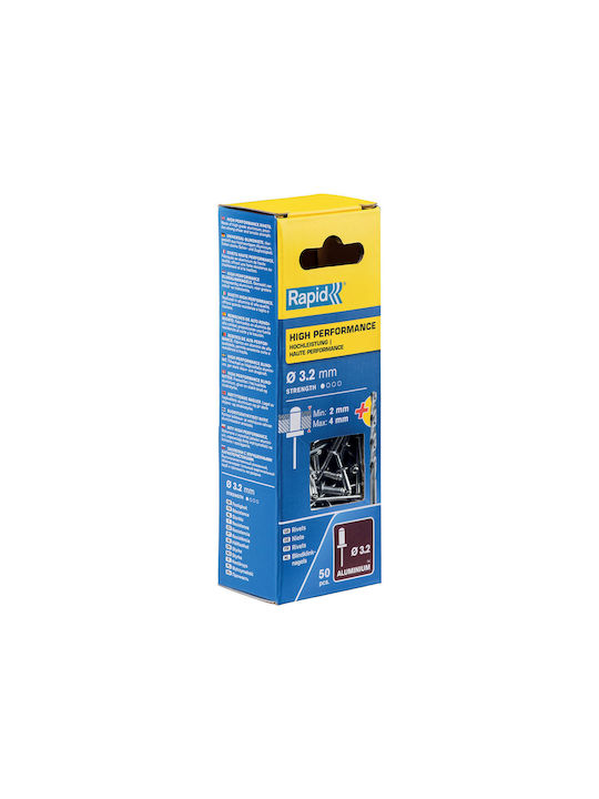 Rapid Πριτσίνια Aluminium M3.2mm 50Stück