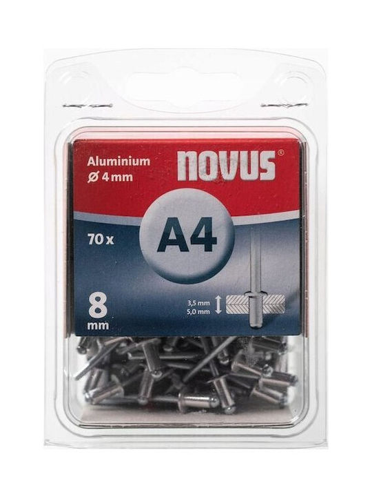 Novus Πριτσίνια Aluminium M4x8mm 70Stück