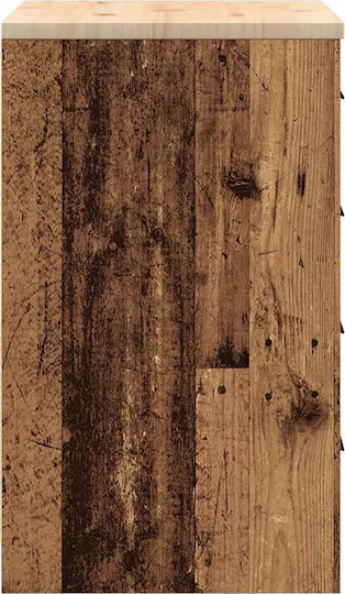 Επιδαπέδια Συρταριέρα Κουζίνας Μπεζ 60x51x85εκ.