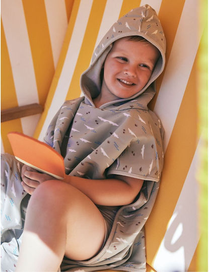 Fresk Kids Beach Poncho Green 59 x 59cm