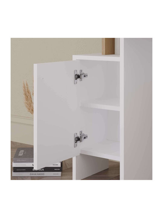 Masă de machiaj Mup Albă cu Oglindă 105x35x151cm