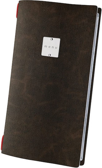 Ready Държач За Менюта В Кафяв Цвят 15.3x29.7 См