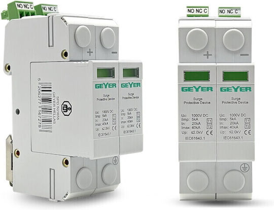 Geyer 2-Poles Panel Lightning Protection