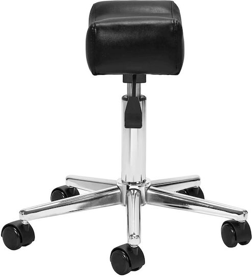 Activeshop Wheeled Footstool Black