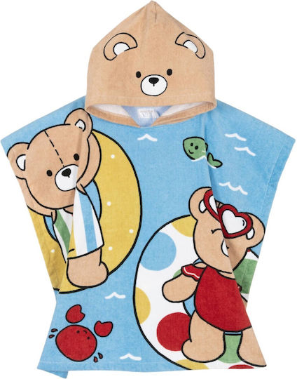 Mayoral Beach Towel Boy Bear Print