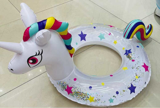Unicorn Kids' Swim Ring with Diameter 70cm Transparent
