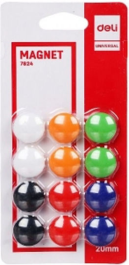 Deli Magnet Magnets Colors 20mm 12 6 Pieces 231.7824