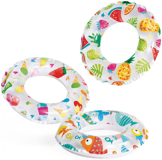 Intex Lively Print Παιδικό Σωσίβιο Κουλούρα Λευκό Lively Print