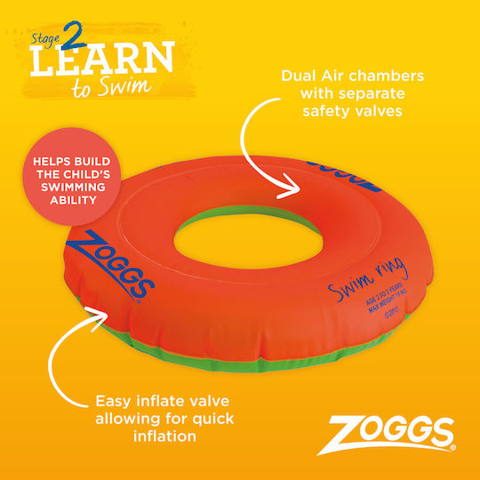 Zoggs Παιδικό Σωσίβιο Κουλούρα Πορτοκαλί