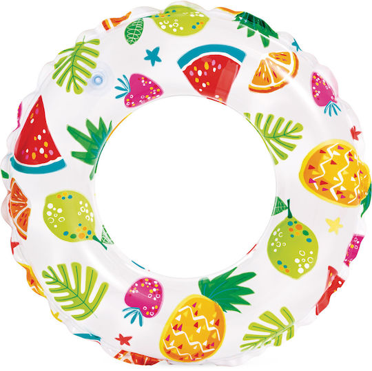 Intex Lively Print Παιδικό Σωσίβιο Κουλούρα Λευκό Lively Print