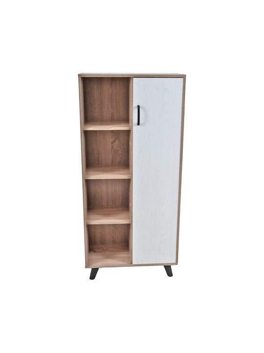 Cabinet de Birou Natural / White 60x30x130cm