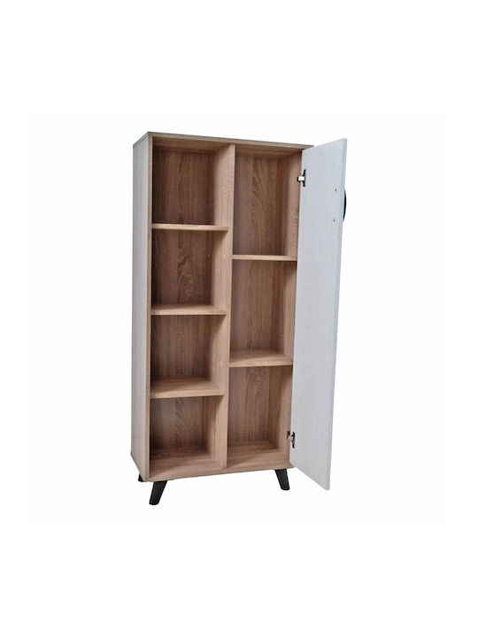 Cabinet de Birou Natural / White 60x30x130cm