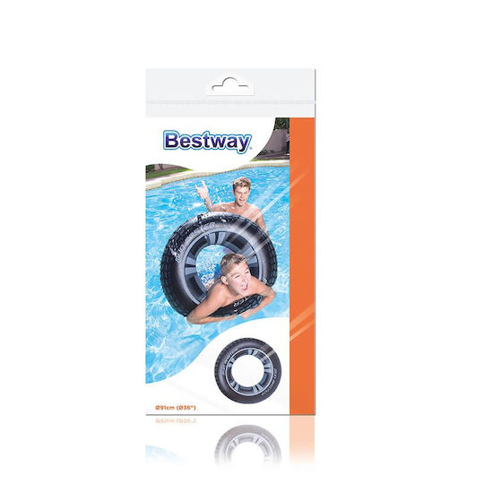 Bestway Kids' Swim Ring with Diameter 91cm. from 10 Years Old Blue