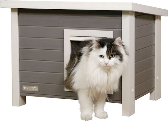 Kerbl Малка къща Котка Сив 43x45x57см