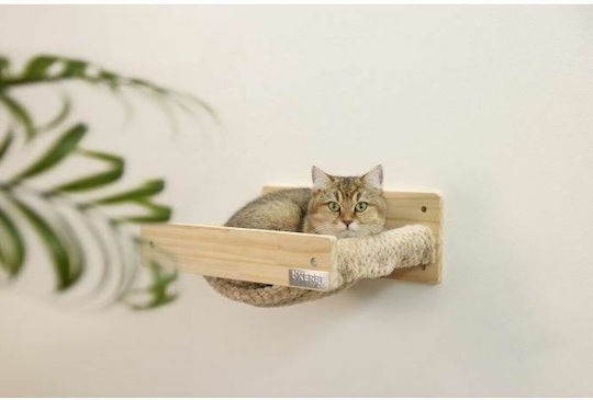 Kerbl Wall Hammock Timber Nature Taupe 38x33.5x16cm