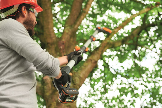 Worx WG349E.9 Τηλεσκοπικό Κονταροπρίονο Μπαταρίας 20V Solo Συνολικού Μήκους 360cm και Λάμα 20cm